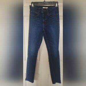 Levi's Dark Blue Straight Leg Women's Jeans